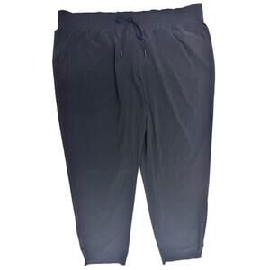 All In Motion Womens 1X Athletic Pants Navy Blue Lightweight Ties Pull-On UPF50+